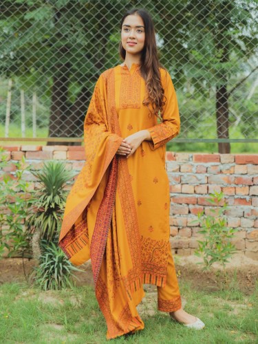 Look Ethnic and Beautiful in this Acro Wool Woven Dress Material